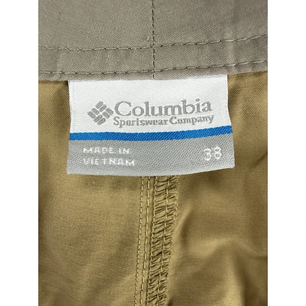 Columbia Shorts Mens‎ 38 Tan Hiking Outdoor Cargo Zip Pocket NWOT